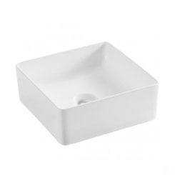 Cuba de Apoio Quadrada Sem Mesa Branco Lexxa 30,5x30,5x11,5cm