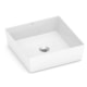 Cuba de Apoio Quadrada Sem Mesa Design D2 38x38cm Branco Brilho Celite - 95e49372-3fde-4f6f-9f5a-467457530089