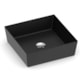 Cuba de Apoio Quadrada Sem Mesa Design D2 38x38cm Matte Black Celite - c84d6c03-83af-4d0b-8d95-12e13659b566