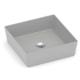 Cuba de Apoio Quadrada Sem Mesa Design D2 38x38cm Stone Celite - b2217f1e-bb07-48bd-8996-6e25446ad442