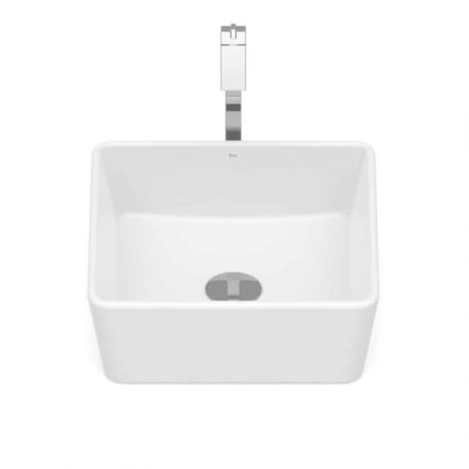 Cuba de Apoio Quadrada Sem Mesa Optica CQ35 35x35cm Branco Matte Roca - Imagem principal - 6f47b241-47d9-4f25-b26b-f79ee2166ee0