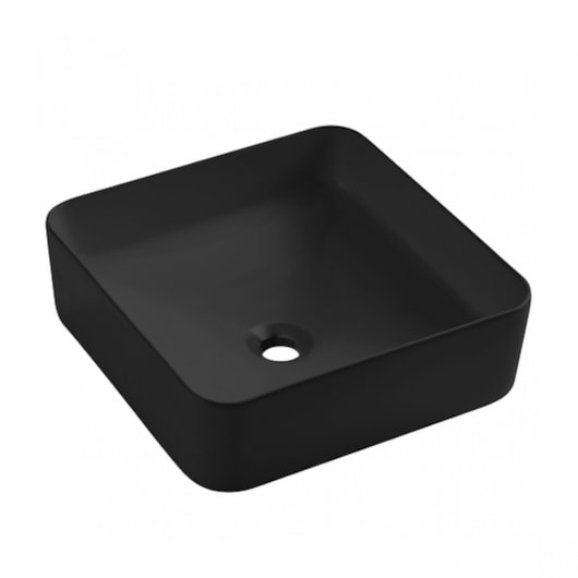 Cuba de Apoio Quadrada Sem Mesa Preto Lexxa 37,5x37,5x13,5cm - Imagem principal - 35c9904a-2911-459c-ac99-4dd3a3436b7a