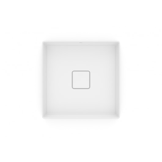 Cuba de Apoio Quadrada Sem Mesa Terra T4 Blanco Mate Roca 35x35cm - Imagem principal - b82977ec-25e1-4ba2-9f92-c4c4e54cec91