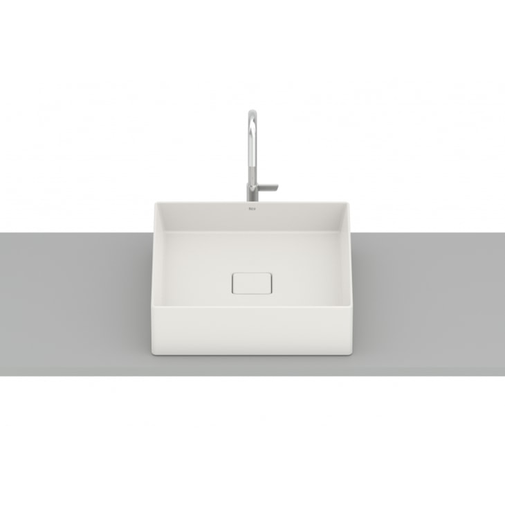 Cuba de Apoio Quadrada Sem Mesa Terra T5 Beige Roca 40x40cm