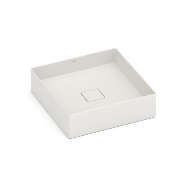 Cuba de Apoio Quadrada Sem Mesa Terra T5 Beige Roca 40x40cm