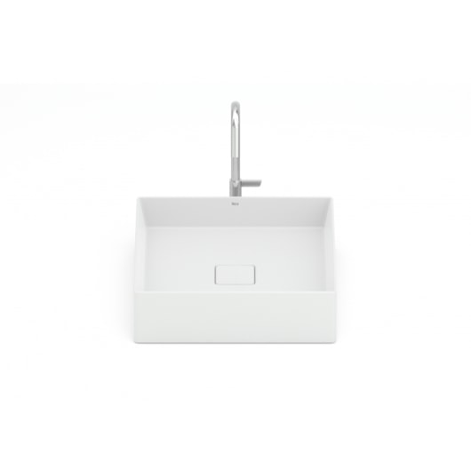 Cuba de Apoio Quadrada Sem Mesa Terra T5 Blanco Mate Roca 40x40cm - Imagem principal - f5a16f02-afa2-444a-a60c-eb4ccf995e2f