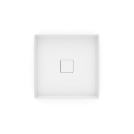 Cuba de Apoio Quadrada Sem Mesa Terra T5 Branco Matte Roca 40x40cm - Imagem principal - 486f278d-1f8c-4f35-a37d-1af3fd764973