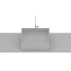 Cuba de Apoio Quadrada Sem Mesa Terra T5 Stone Roca 40x40cm - 923c16c3-93a2-4d5e-b56d-dbf017114f91