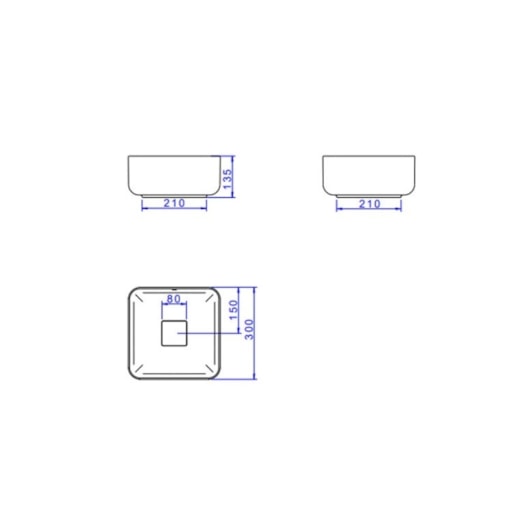 Cuba De Apoio Quadrada Slim Branco Deca 30cm - Imagem principal - 3af10021-02dd-429b-8d3f-2e14ab1c4635