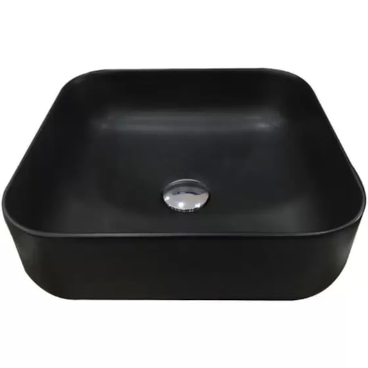 Cuba De Apoio Quadrada Sottile Preto Fosco Japi - Imagem principal - de657a30-53b7-498d-b2c0-2351bc96ef4c