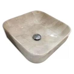 Cuba De Apoio Quadrada Sottile Travertino Japi