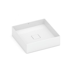Cuba De Apoio Quadrada Terra T5 Branco Roca 40x40cm