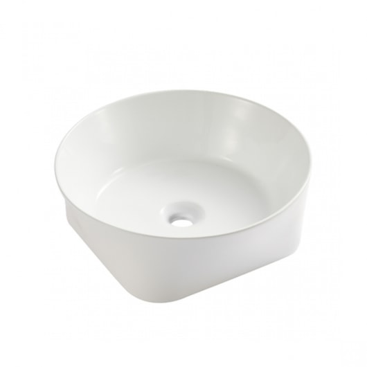 Cuba de Apoio Redonda Branco Lexxa 40x14cm - Imagem principal - 90f8d9be-6767-4145-8c20-7598b446d98a