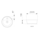 Cuba de Apoio Redonda Com Mesa Optica CR37 37cm Stone Roca - e1fd31ee-8874-45bf-8fde-c64a0b9c4ee8