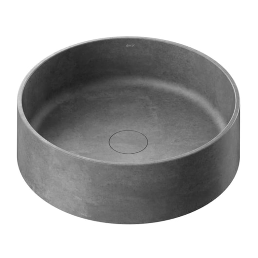 Cuba de Apoio Redonda DocolBloc Concreto Grafite Docol 39x12 cm - Imagem principal - db41342d-8083-4801-9ef2-7ac98bf08b97