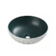 Cuba de Apoio Redonda Interno Verde Texturizado E Externo Branco Texturizado Relevo Sem Mesa Lexxa 39,5x12cm - af948a11-5cc6-470a-ae91-af24e9093cc9