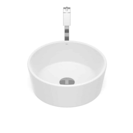 Cuba de Apoio Redonda Sem Mesa Optica CR35 35cm Branco Matte Roca - Imagem principal - 63472dbf-151d-45d7-9149-3159f2a1a8df