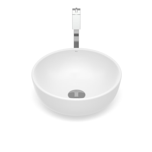Cuba de Apoio Redonda Sem Mesa Optica ER35 35cm Branco Matte Roca - Imagem principal - a48d6ef8-4c5f-4413-812e-51a1c8008088