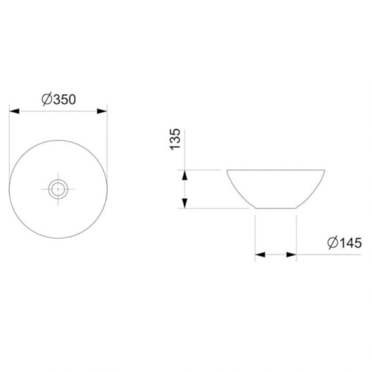 Cuba De Apoio Redonda Sem Mesa Platinum P1 35cm Branco Brilho Incepa - Imagem principal - 5350256f-dd5e-4abb-af16-8535bd564bdf