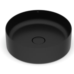 Cuba de Apoio Redonda Sem Mesa Platinum P2 39cm Matte Black Incepa