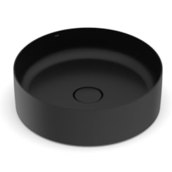 Cuba de Apoio Redonda Sem Mesa Platinum P2 39cm Matte Black Incepa