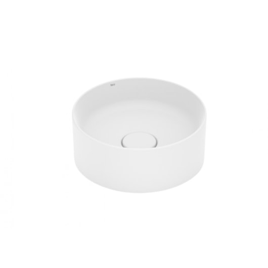 Cuba de Apoio Redonda Sem Mesa Terra T1 Branco Matte Roca 30cm - Imagem principal - 9be0f9c3-bf18-4926-a26d-002feb374111