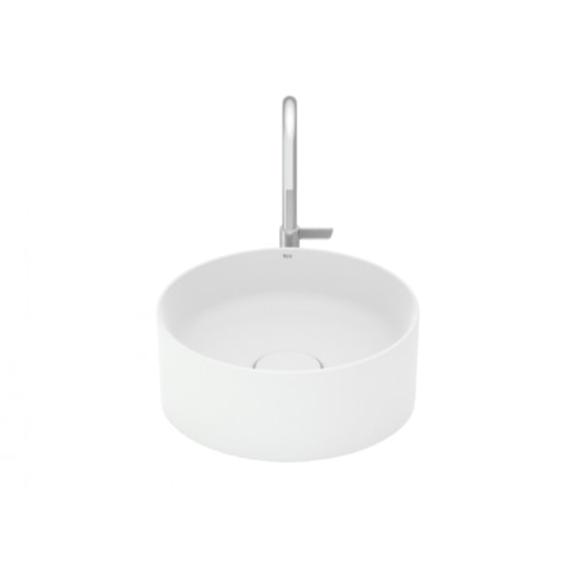 Cuba de Apoio Redonda Sem Mesa Terra T1 Branco Matte Roca 30cm - Imagem principal - f591a2de-bd97-4d97-b0ac-41d79ef2ee90