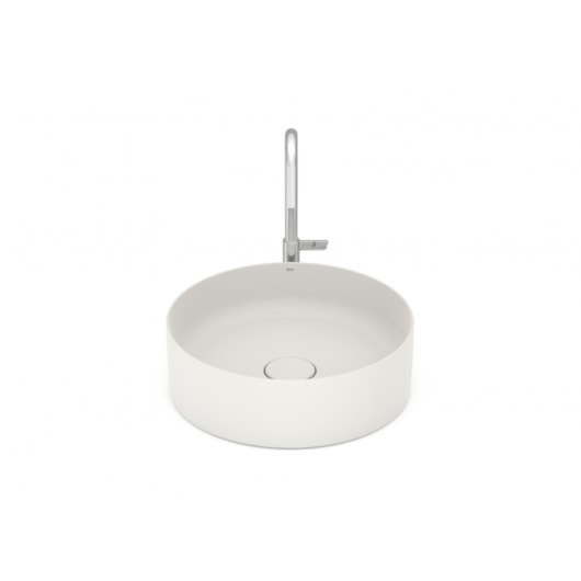Cuba de Apoio Redonda Sem Mesa Terra T2 Beige Roca 39cm - Imagem principal - 45014ab1-9c23-44b6-9d00-46e6314bd644
