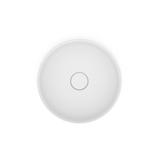 Cuba de Apoio Redonda Sem Mesa Terra T2 Branco Matte Roca 39cm - Imagem principal - 807b96ef-4a98-42fd-afc3-416ff5f662f3