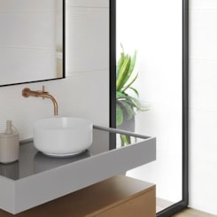 Cuba De Apoio Redonda Slim Branco Deca 30cm