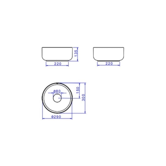 Cuba De Apoio Redonda Slim Branco Deca 30cm - Imagem principal - 2e6a7c5a-cd93-48b3-bdfe-b3a616de5c8a