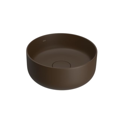 Cuba De Apoio Redonda Slim Marrom Fosco Deca 30 cm - Imagem principal - 0ae4a73d-2b43-4643-8c32-4cf6fc966450