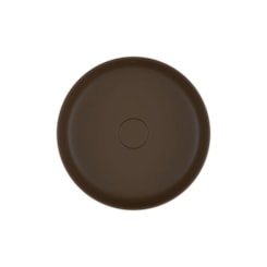 Cuba De Apoio Redonda Slim Marrom Fosco Deca 40cm