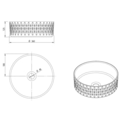 Cuba De Apoio Redonda Solo Braco Fosco Japi