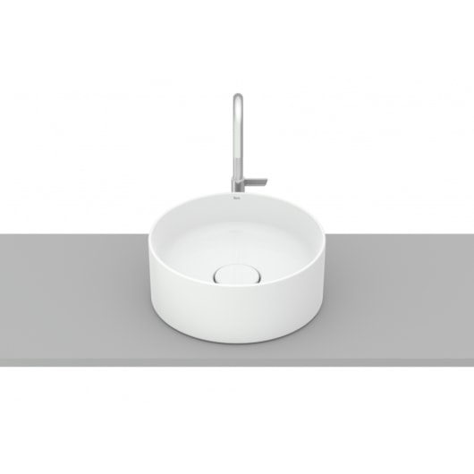 Cuba De Apoio Redonda Terra T1  Branco Roca 30cm - Imagem principal - 2bb73672-909c-4d12-b038-0fe6e6e09cd5