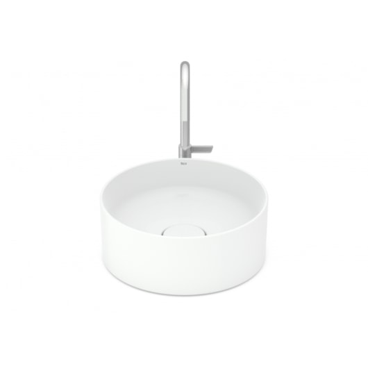 Cuba De Apoio Redonda Terra T1  Branco Roca 30cm - Imagem principal - ee80294a-b234-4e8e-b483-bc3928d9595a