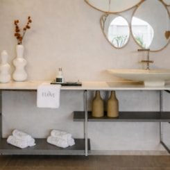 Cuba De Apoio Retangular Arthur Casas Stone Deca 69x45cm