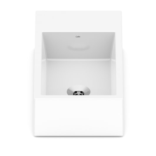 Cuba De Apoio Retangular Com Mesa Basic Curve Branco Celite 44x25cm - Imagem principal - 86da3b27-f537-4f4c-b757-0f483168a615