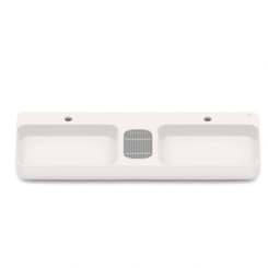 Cuba de Apoio Retangular com Mesa e Válvula Oculta 7/8 Infinity 110x42cm Beige Roca