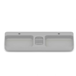 Cuba de Apoio Retangular com Mesa e Válvula Oculta 7/8 Infinity 110x42cm Stone Roca