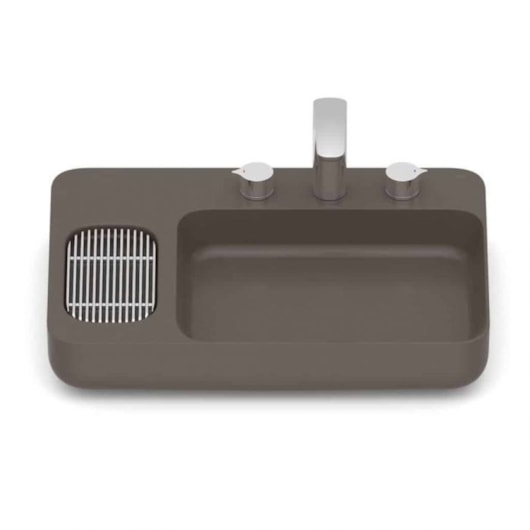 Cuba De Apoio Retangular com Mesa e Válvula Oculta 7/8 Infinity Café Roca 60x42cm - Imagem principal - b96c665c-ffa1-4f30-8607-095e56b16e4e