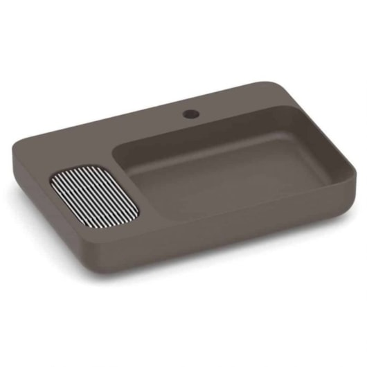 Cuba De Apoio Retangular com Mesa e Válvula Oculta 7/8 Infinity Café Roca 60x42cm - Imagem principal - cf2e40cc-c5f5-4ae5-ac41-5993fa0cf202