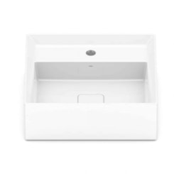 Cuba de Apoio Retangular Com Mesa Platinum P6 45x42cm Branco Incepa