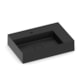 Cuba de Apoio Retangular Com Mesa Platinum P8 60x42cm Matte Black Incepa - 03eff36a-4326-4b39-b8bf-071e85f860d3