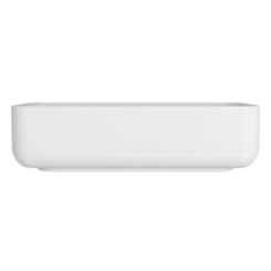 Cuba De Apoio Retangular Com Mesa Slim Branca Deca 50 cm