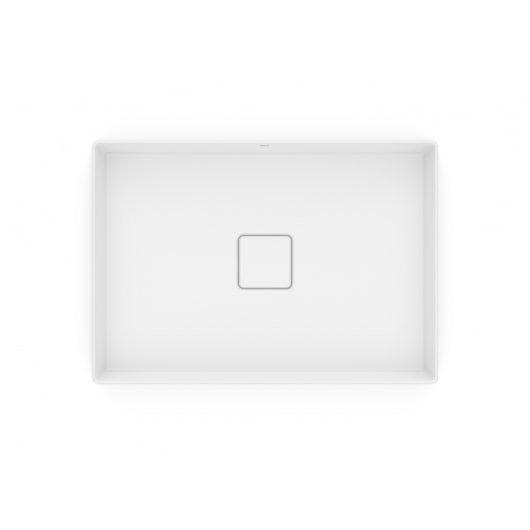 Cuba de Apoio Retangular Sem Mesa Terra T6 Branco Matte Roca 51x36cm - Imagem principal - 3f23036d-fd67-44b3-bfa5-25f3f208a346