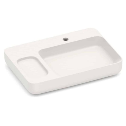 Cuba de Apoio Retangular Sem Saboneteira com Mesa e Válvula Oculta 7/8 Infinity Beige Roca 60x42cm - Imagem principal - 62f21701-5db7-428f-bc56-7c9af3bb09a1