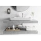 Cuba de Apoio Retangular Sem Saboneteira com Mesa e Válvula Oculta 7/8 Infinity Branco Roca 80x42cm - 24538deb-b745-43c4-a812-76c304776667
