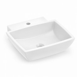 Cuba De Apoio Retangular Suite 45x45cm Branco Incepa