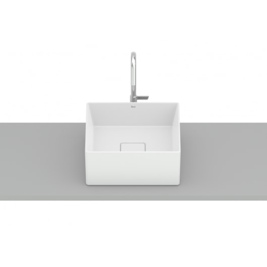 Cuba de Apoio Sem Mesa T3 Terra Blanco Mate Roca 30x30cm - Imagem principal - d3779f68-c161-438c-bd30-33043ad90617